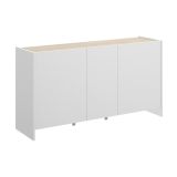 Credenza bianca e rovere 138x42x76h cm 3 ante - America