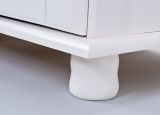 Credenza Bianco 2 Cassetti 2 Ripiani 88x32x198h cm, Apertura Battente, Scorrevole - Quadri
