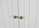 Credenza Bianco 2 Cassetti 4 Ripiani 90x45x190h cm, Apertura Battente, Scorrevole - Pattada