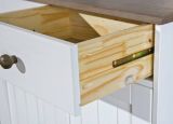 Credenza Bianco 2 Cassetti 4 Ripiani 90x45x190h cm, Apertura Battente, Scorrevole - Pattada