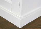 Credenza Bianco 2 Cassetti 4 Ripiani 90x45x190h cm, Apertura Battente, Scorrevole - Pattada