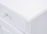 Credenza Bianco 2 Cassetti un Ripiano 88x43x87h cm, Apertura Battente - Pallare