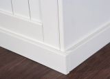 Credenza Bianco 2 Cassetti un Ripiano 90x45x86h cm, Apertura Battente - Buja