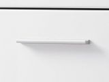 Credenza Bianco 2 Ripiani un Cassetto 79x35x97.5h cm, 3 Vani - Verduno