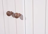 Credenza Bianco 3 Cassetti 4 Ripiani 131x45x181h cm, Apertura Battente - Loranze