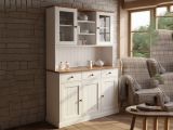 Credenza Bianco 3 Cassetti 4 Ripiani 131x45x181h cm, Apertura Battente - Loranze