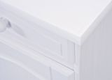 Credenza Bianco 3 Cassetti un Ripiano 130x43x87h cm, Apertura Battente - Gragnano