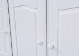 Credenza Bianco 6 Ripiani 3 Cassetti 130x32x198h cm, 5 Ante - Presezzo