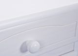 Credenza Bianco 6 Ripiani 3 Cassetti 130x32x198h cm, 5 Ante - Presezzo