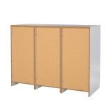 Credenza bianco lucida 120x50x90h cm 2 ante e 4 cassetti - Angelika