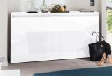 Credenza bianco lucida 150x40x81h cm 3 ante - Andesina