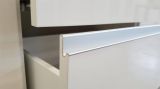 Credenza bianco lucida 150x40x81h cm 3 ante - Andesina