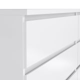 Credenza bianco lucida 153x50x70h cm 6 cassetti - Abacadabra