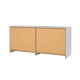 Credenza bianco lucida 153x50x70h cm 6 cassetti - Abacadabra
