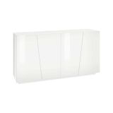 Credenza bianco lucida 158x43x86h cm 4 ante - Ackhab