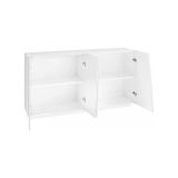 Credenza bianco lucida 158x43x86h cm 4 ante - Ackhab