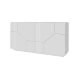 Credenza bianco lucida 158x43x86h cm 4 ante - Agis