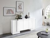 Credenza bianco lucida 170x45x85h cm 5 ante - Arek