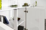Credenza bianco lucida 180x41x86h cm 4 ante - Aulina