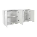 Credenza bianco lucida 180x41x86h cm 4 ante - Aulina