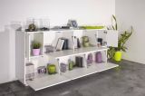 Credenza bianco lucida 200x41x86h cm 7 ante - Clinoumite