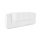 Credenza bianco lucida 200x45x86h cm 7 ante - Astice