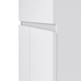 Credenza bianco lucida 80x40x100h cm 2 ante e 1 cassetto - Genziana
