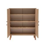 Credenza Canopo, Buffet da soggiorno, Madia da salotto, Dispensa moderna da cucina, 95x36h111 cm, Multicolore