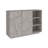 Credenza cemento 121x38x86h cm 2 ante - Acab