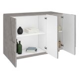 Credenza cemento 121x38x86h cm 3 ante - Axl