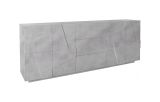 Credenza cemento 224x44x86h cm 4 ante e 3 cassetti - Zeus