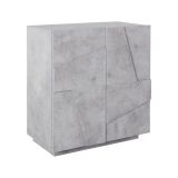 Credenza cemento 81x44x86h cm 2 ante - Arli