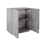 Credenza cemento 81x44x86h cm 2 ante - Arli