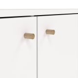 Credenza Florence, Buffet da soggiorno, Madia da salotto, Dispensa da cucina, 39x147 h82 cm, Bianco