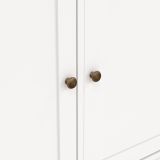 Credenza Frederique, Buffet da soggiorno, Madia da salotto, Dispensa da cucina, 144x46 h92 cm, Bianco