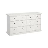 Credenza Gladys, Buffet da soggiorno, Madia da salotto, Dispensa da cucina, 52x163 h88 cm, Bianco