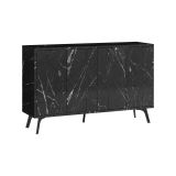 Credenza grigia 123x35x77h cm 6 ante - Earl