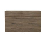 Credenza Laurelle, Buffet da soggiorno, Madia da salotto, Dispensa da cucina, 40x140 h82 cm, Rovere