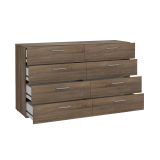 Credenza Laurelle, Buffet da soggiorno, Madia da salotto, Dispensa da cucina, 40x140 h82 cm, Rovere