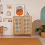 Credenza legno chiaro 90x40x110h cm 2 ante - Diodata