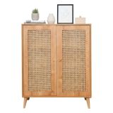 Credenza legno chiaro 90x40x110h cm 2 ante - Diodata