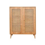 Credenza legno chiaro 90x40x110h cm 2 ante - Diodata