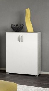 Credenza Leonard, 60x35h83 cm, Bianco