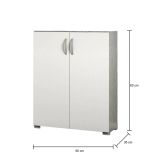Credenza Leonard, 60x35h83 cm, Bianco