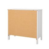 Credenza Lucienne, Buffet da soggiorno, Madia da salotto, Dispensa da cucina, 38x82 h80 cm, Bianco