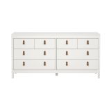 Credenza Marielle, Buffet da soggiorno, Madia da salotto, Dispensa da cucina, 38x160 h80 cm, Bianco