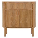 Credenza Marrone Ciliegio un Cassetto un Ripiano 81x46x82h cm, Apertura Battente, Scorrevole - Falomo