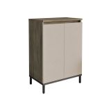 Credenza marrone e antracite 60x35x85h cm 2 ante - Phailin