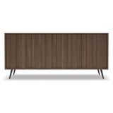 Credenza Marrone Noce 4 Ripiani Apertura Battente 183x40x83h cm, 4 Ante - Haga
