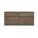 Credenza Marrone Noce 6 Cassetti Apertura Scorrevole 154x50x68h cm, Chiusura Scorrevole - Joyce